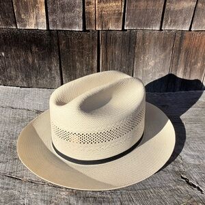 COPY - Stetson Cream Hat with Black Band
